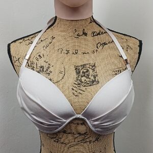 Victoria's Secret Cream The Tease Halter Bikini Top 34DD